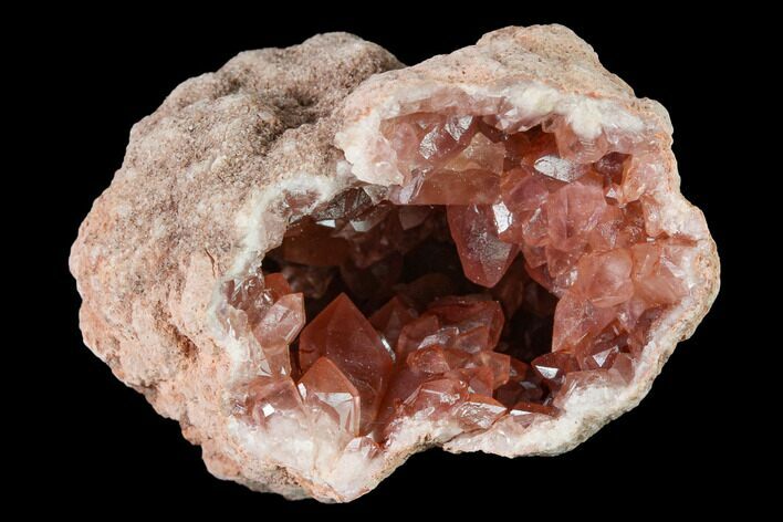 Sparkly, Pink Amethyst Geode Half - Argentina #170156